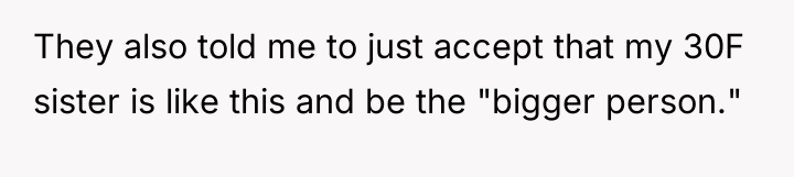 They also told me to just accept that my 30F...