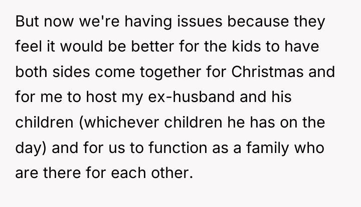 But now we're having issues because they feel it would...