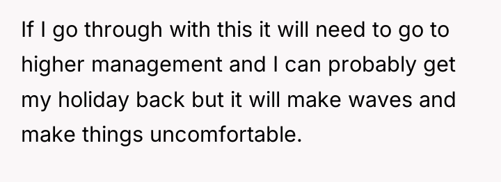 If I go through with this it will need to...