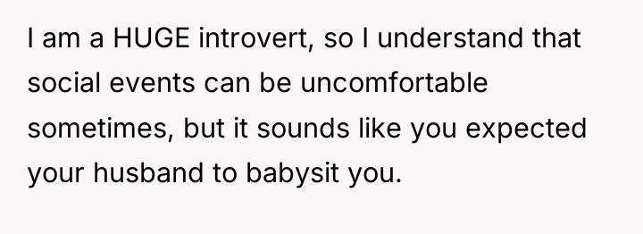 I am a HUGE introvert, so I understand that social...