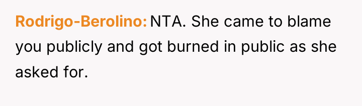 Rodrigo-Berolino NTA. She came to blame you publicly and got...