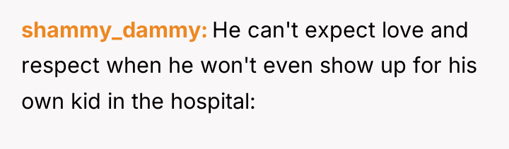 shammy_dammy He can't expect love and respect when he won't...