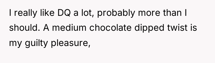 I really like DQ a lot, probably more than I...