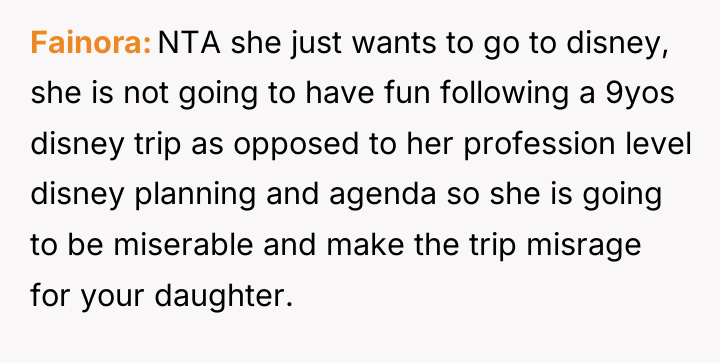 Fainora NTA she just wants to go to disney, she...