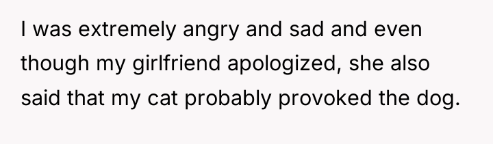 I was extremely angry and sad and even though my...