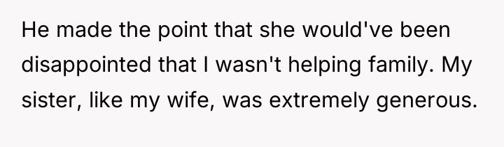 He made the point that she would've been disappointed that...
