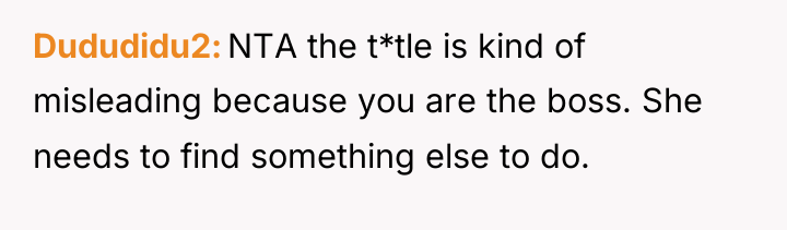 Dududidu2 NTA the t*tle is kind of misleading because you...
