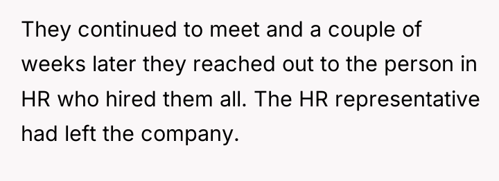 They continued to meet and a couple of weeks later...
