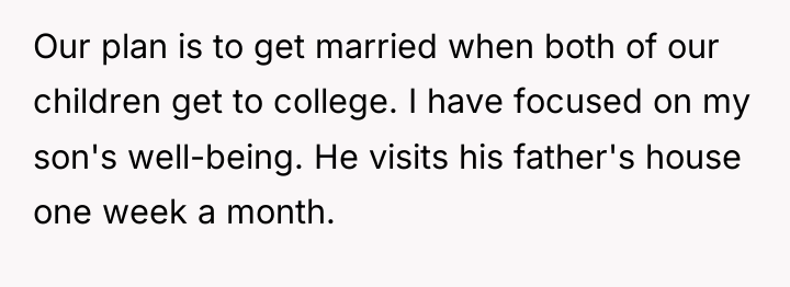 Our plan is to get married when both of our...