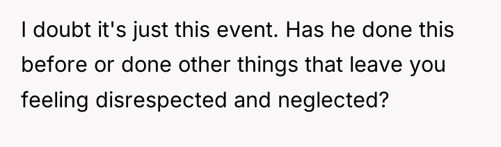 I doubt it's just this event. Has he done this...