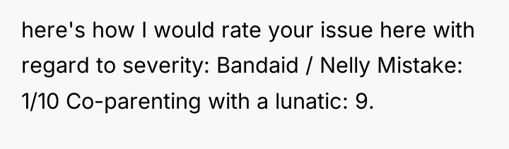 here's how I would rate your issue here with regard...