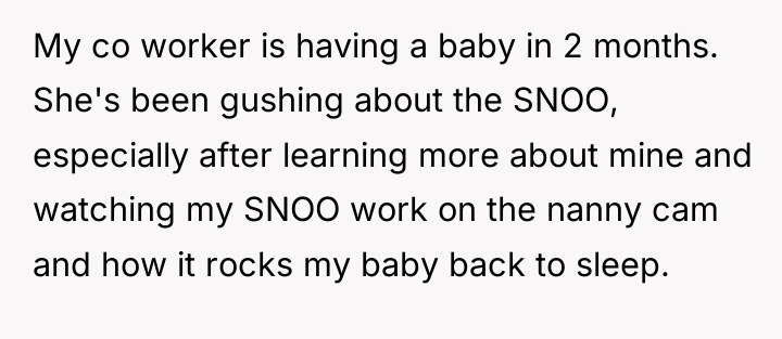 My co worker is having a baby in 2 months....