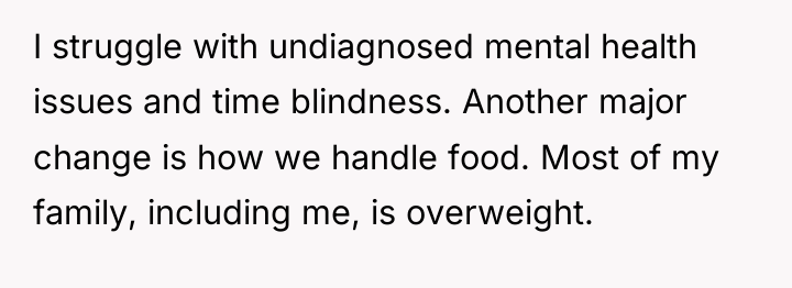 I struggle with undiagnosed mental health issues and time blindness....