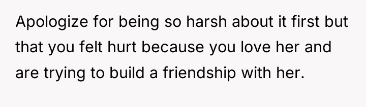 Apologize for being so harsh about it first but that...