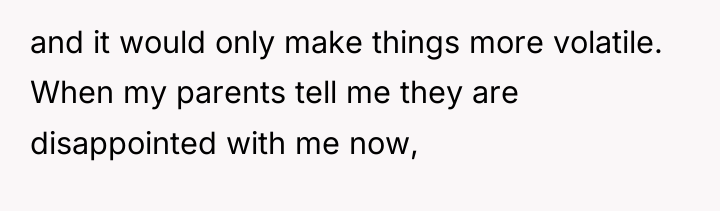 and it would only make things more volatile. When my...