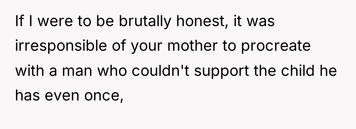 If I were to be brutally honest, it was irresponsible...