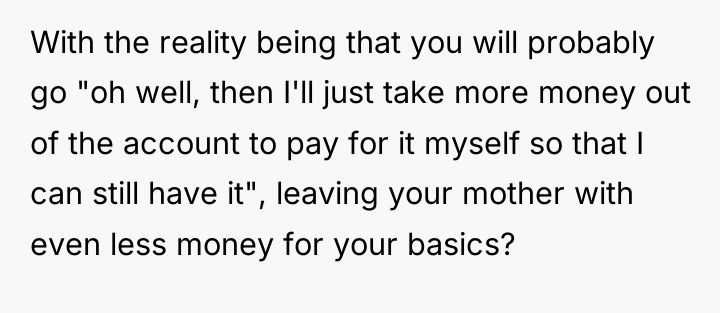 With the reality being that you will probably go "oh...