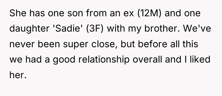 She has one son from an ex (12M) and one...