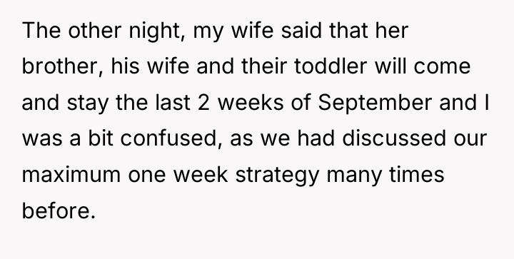 The other night, my wife said that her brother, his...