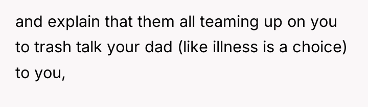 and explain that them all teaming up on you to...