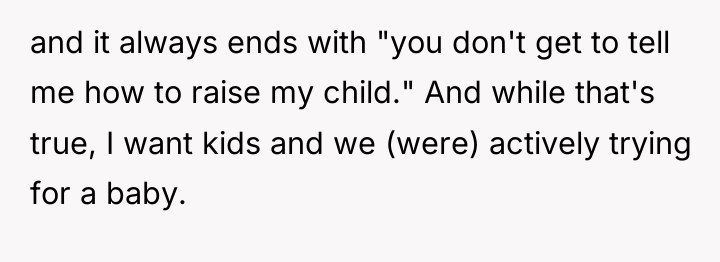 and it always ends with "you don't get to tell...