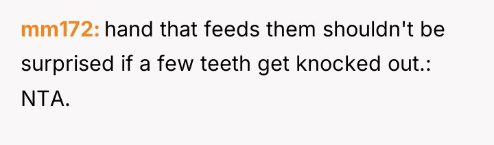 mm172 hand that feeds them shouldn't be surprised if a...