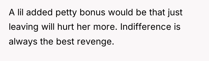 A lil added petty bonus would be that just leaving...