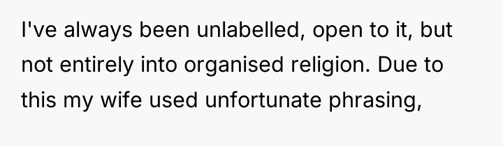 I've always been unlabelled, open to it, but not entirely...