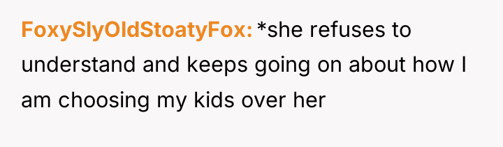 FoxySlyOldStoatyFox *she refuses to understand and keeps going on about...