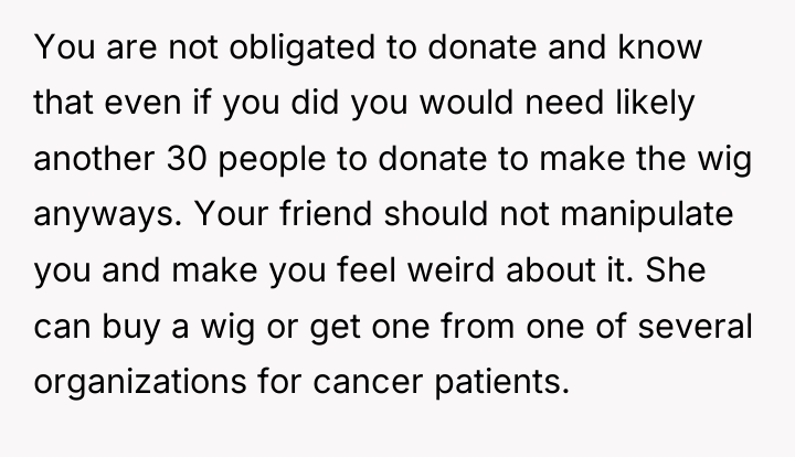 You are not obligated to donate and know that even...