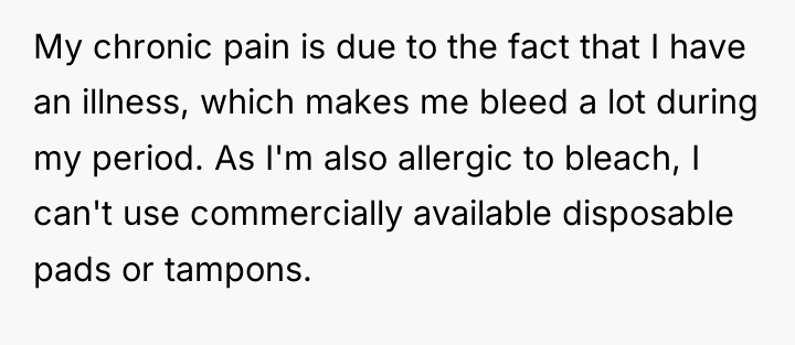 My chronic pain is due to the fact that I...