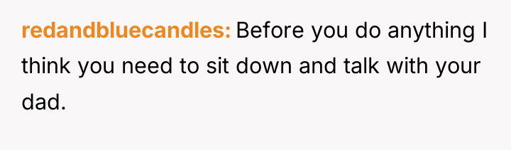 redandbluecandles Before you do anything I think you need to...