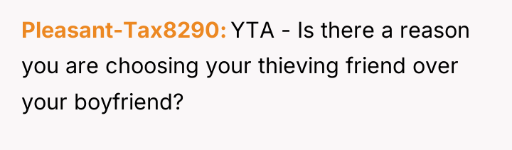 Pleasant-Tax8290 YTA - Is there a reason you are choosing...