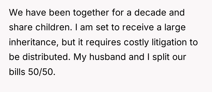 We have been together for a decade and share children....