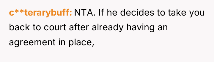 c**terarybuff NTA. If he decides to take you back to...