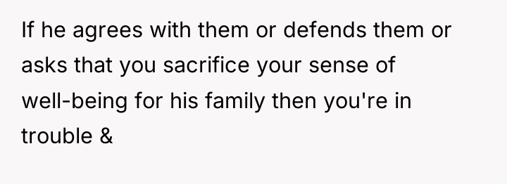 If he agrees with them or defends them or asks...