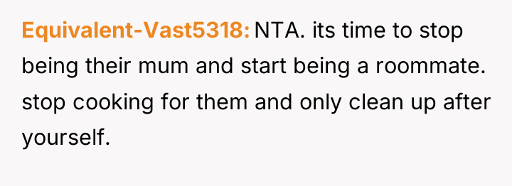 Equivalent-Vast5318 NTA. its time to stop being their mum and...