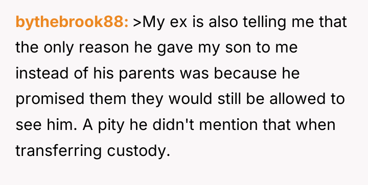 bythebrook88 >My ex is also telling me that the only...