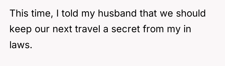 This time, I told my husband that we should keep...