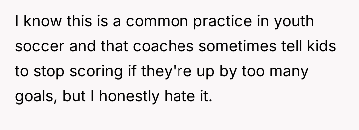 I know this is a common practice in youth soccer...