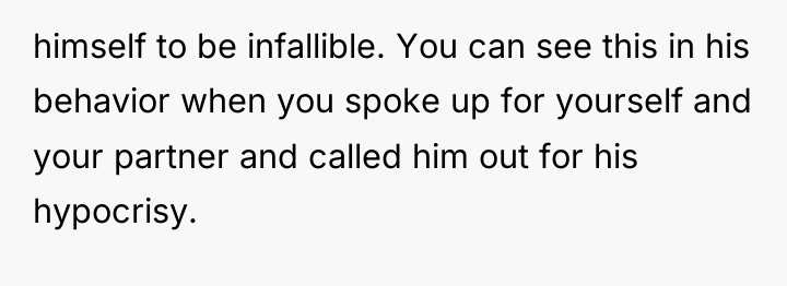 himself to be infallible. You can see this in his...