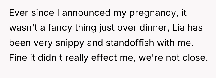 Ever since I announced my pregnancy, it wasn't a fancy...