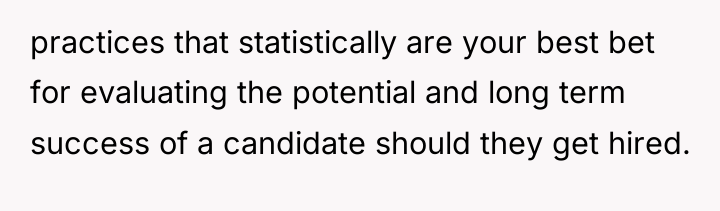 practices that statistically are your best bet for evaluating the...