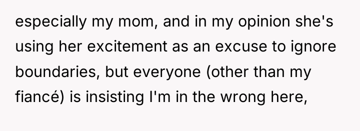 especially my mom, and in my opinion she's using her...