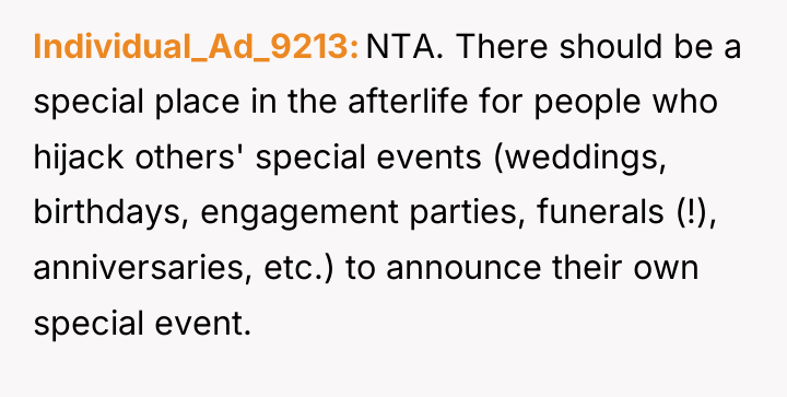 Individual_Ad_9213 NTA. There should be a special place in the...