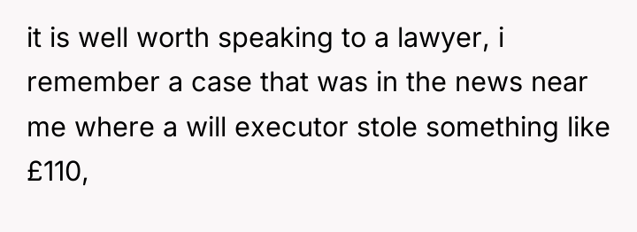 it is well worth speaking to a lawyer, i remember...