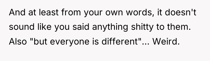 And at least from your own words, it doesn't sound...