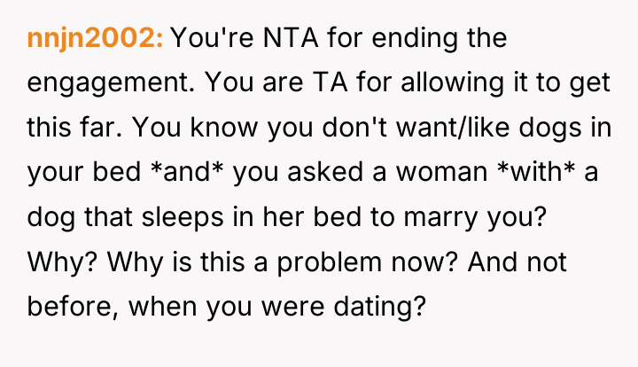 nnjn2002 You're NTA for ending the engagement. You are TA...