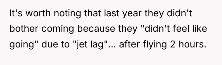 It's worth noting that last year they didn't bother coming...