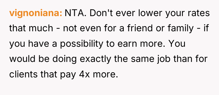 vignoniana NTA. Don't ever lower your rates that much -...
